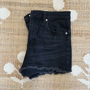 GAP Black Denim High Rise 3” Shorts
